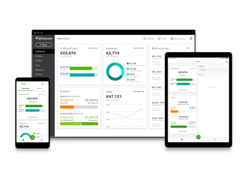 QuickWorks-Interface quickbooks accountancy software